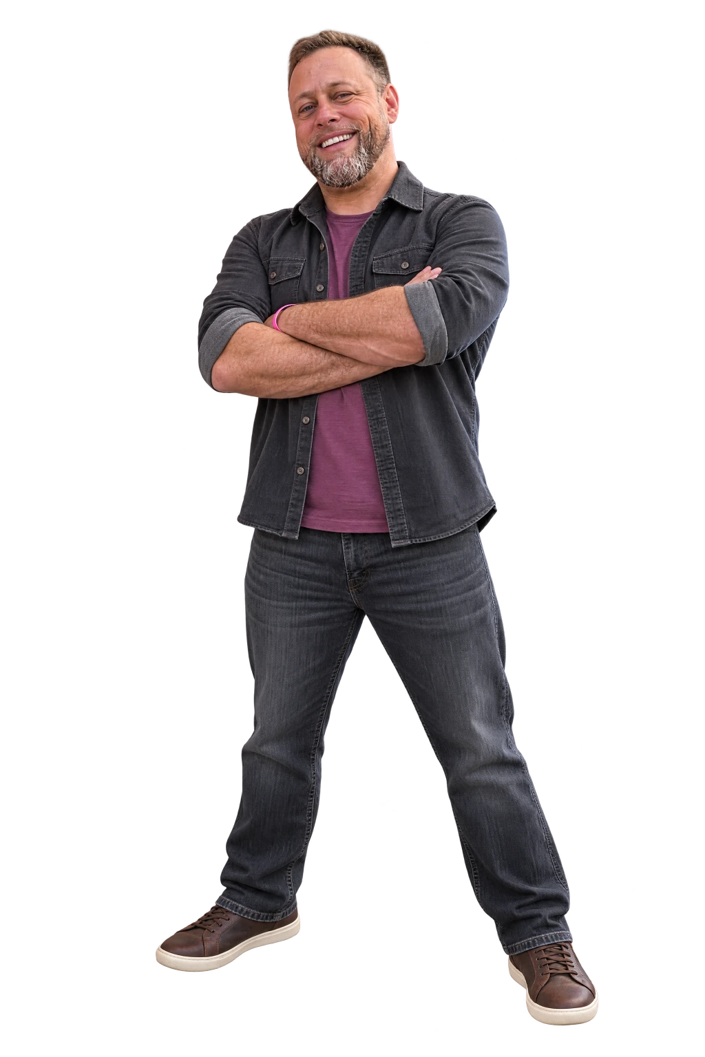 Creative full-body development portrait of Cory Boehne