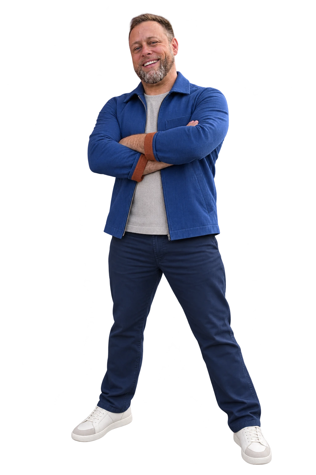 Creative full-body websites portrait of Cory Boehne